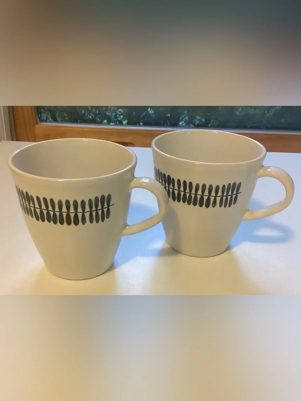 set of two Ikea FRIKOSTIG Ceramic Coffee Mugs